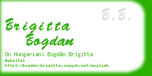brigitta bogdan business card